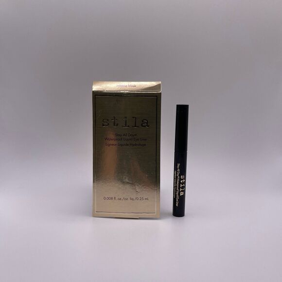 Stila Stay All Day Waterproof Liquid Intense Black Travel Size Eye Liner - Picture 1 of 8
